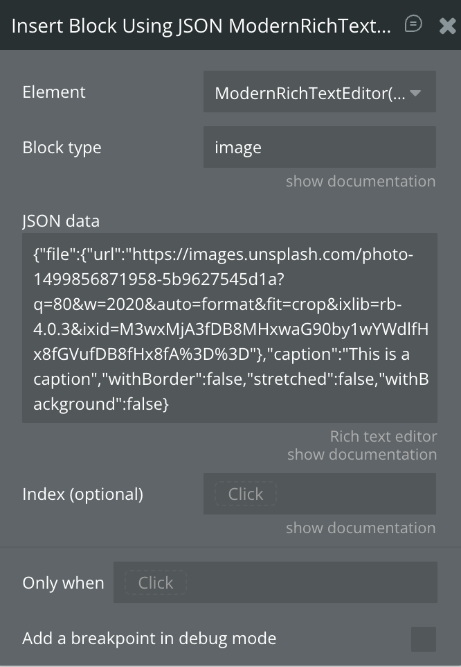 Image without caption