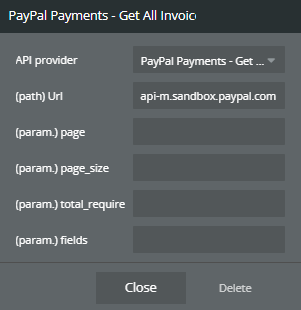 Plugin Data → Get All Invoices.