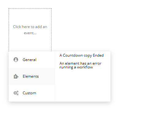 Workflows → A Countdown Copy Ended.