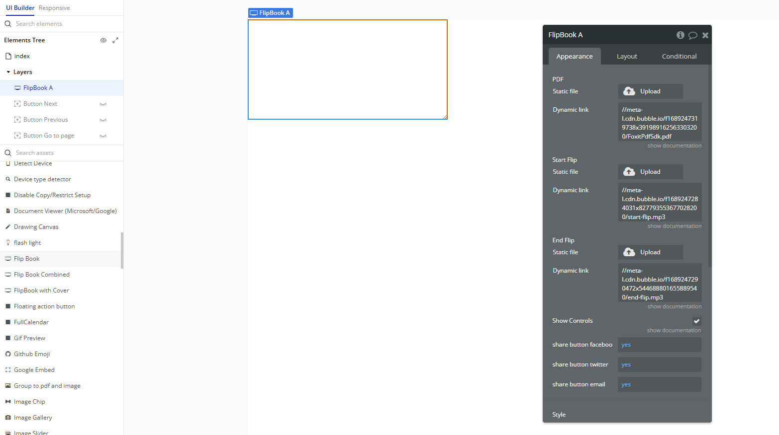 Element → Flip Book.