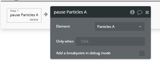 Workflow action → Pause.