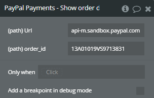 Plugin Action → Show order details.
