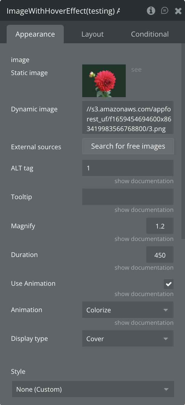 Image without caption