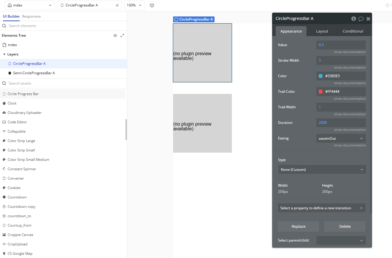 Plugin elements.