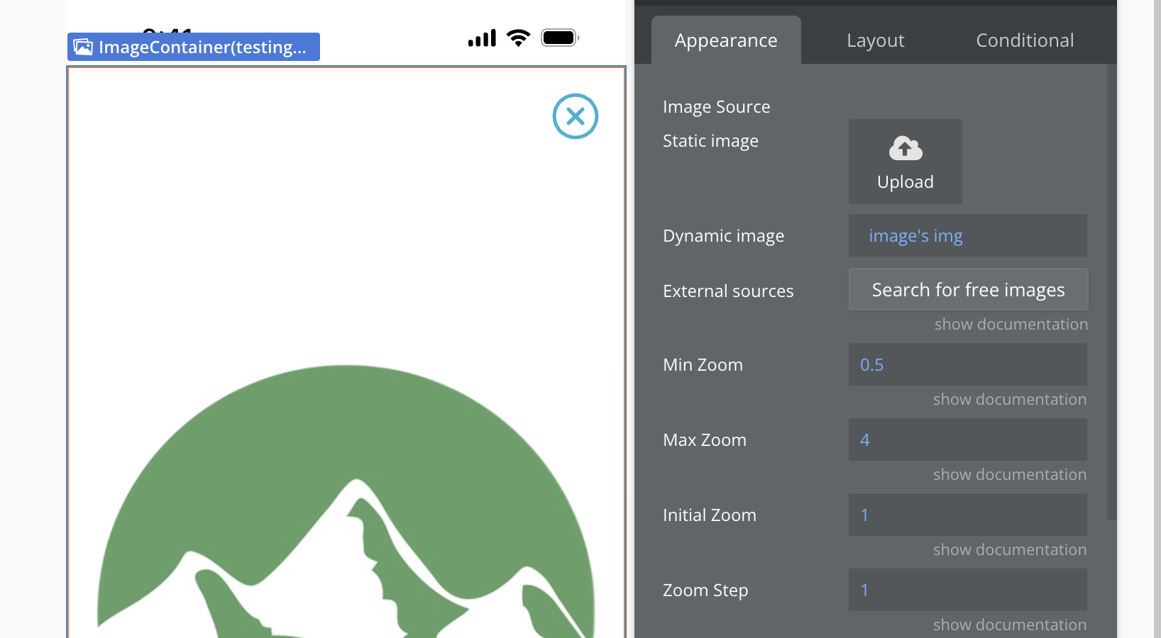 Image without caption