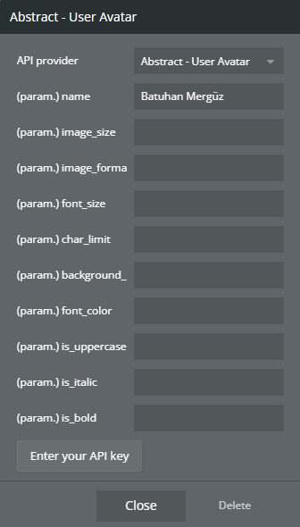 Plugin data → User Avatar.