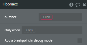 Workflow action → Fibonacci.