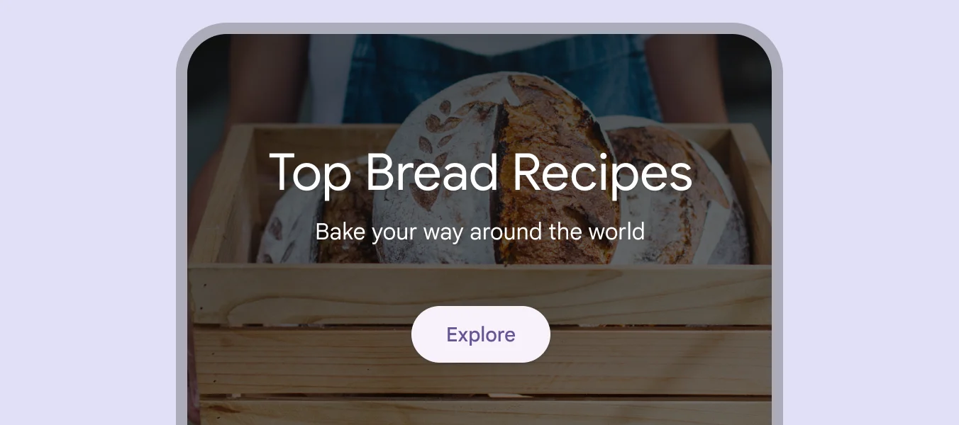 Elevated buttons provide separation from a patterned background