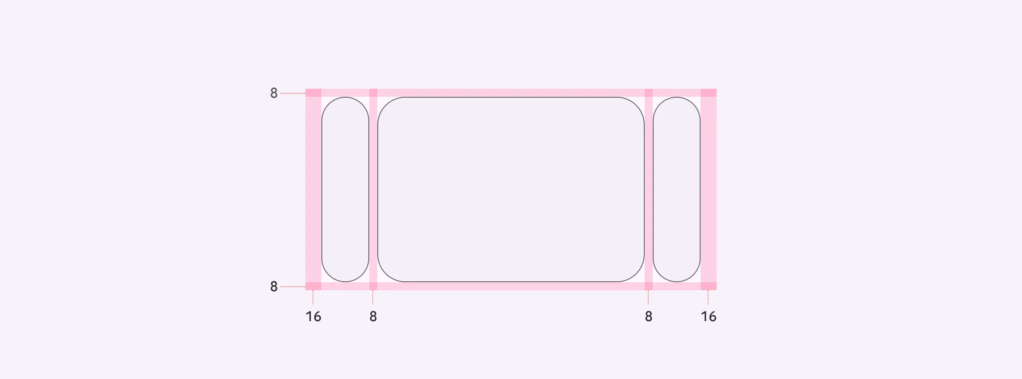 Center-aligned hero carousels have padding on both sides of the container