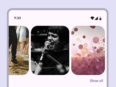 Carousel items are all the same size in a uncontained layout