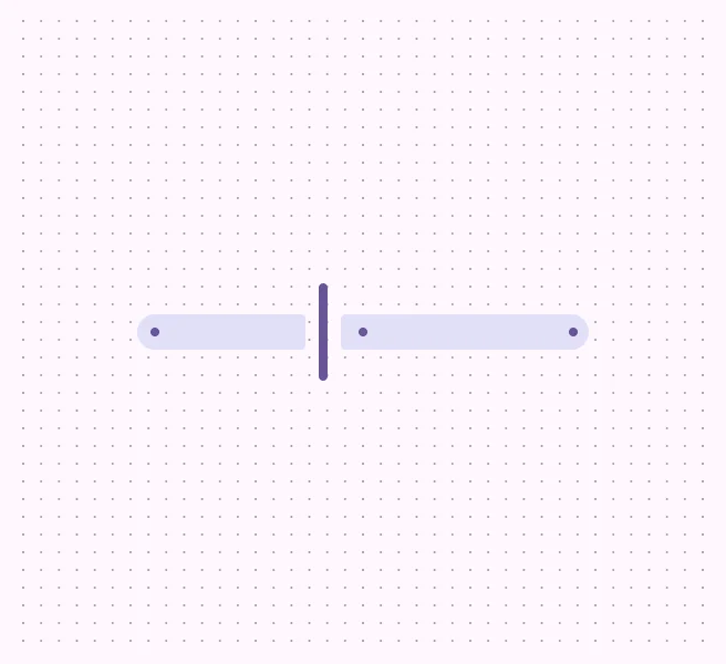 Centered slider