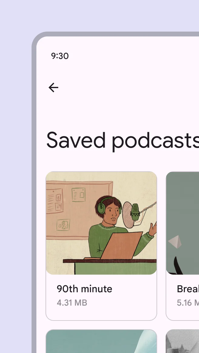 Outlined cards have a line that you can see around the holder. It can give more focus than the other types.