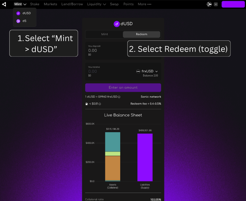 How to Mint & Redeem