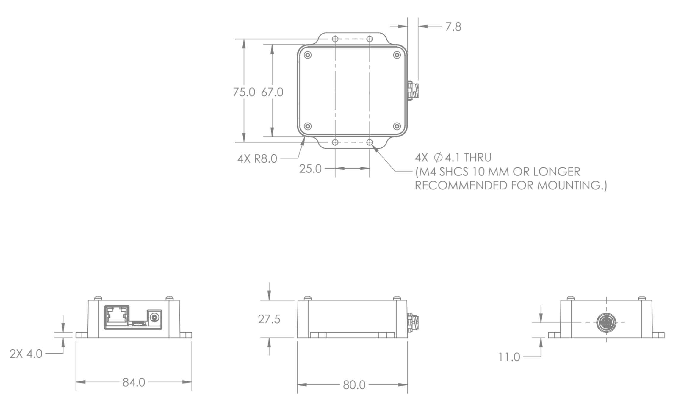 Interface box mount schematic