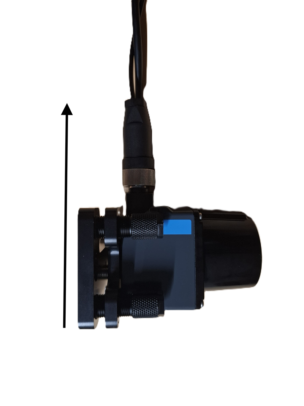 12.7 cm dimensions of the mount + cablings