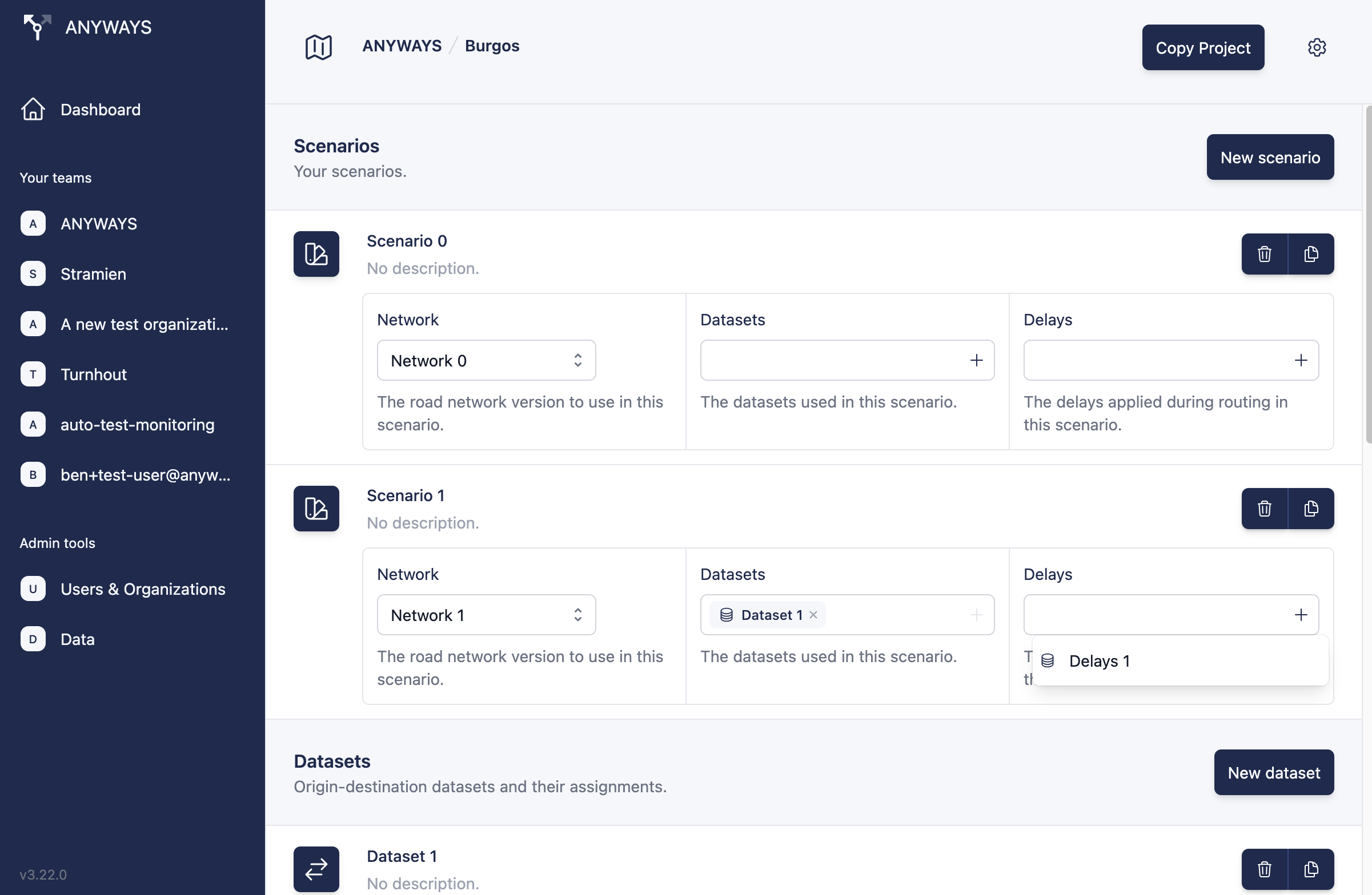 Once delays are in your project you can use them in a scenario.