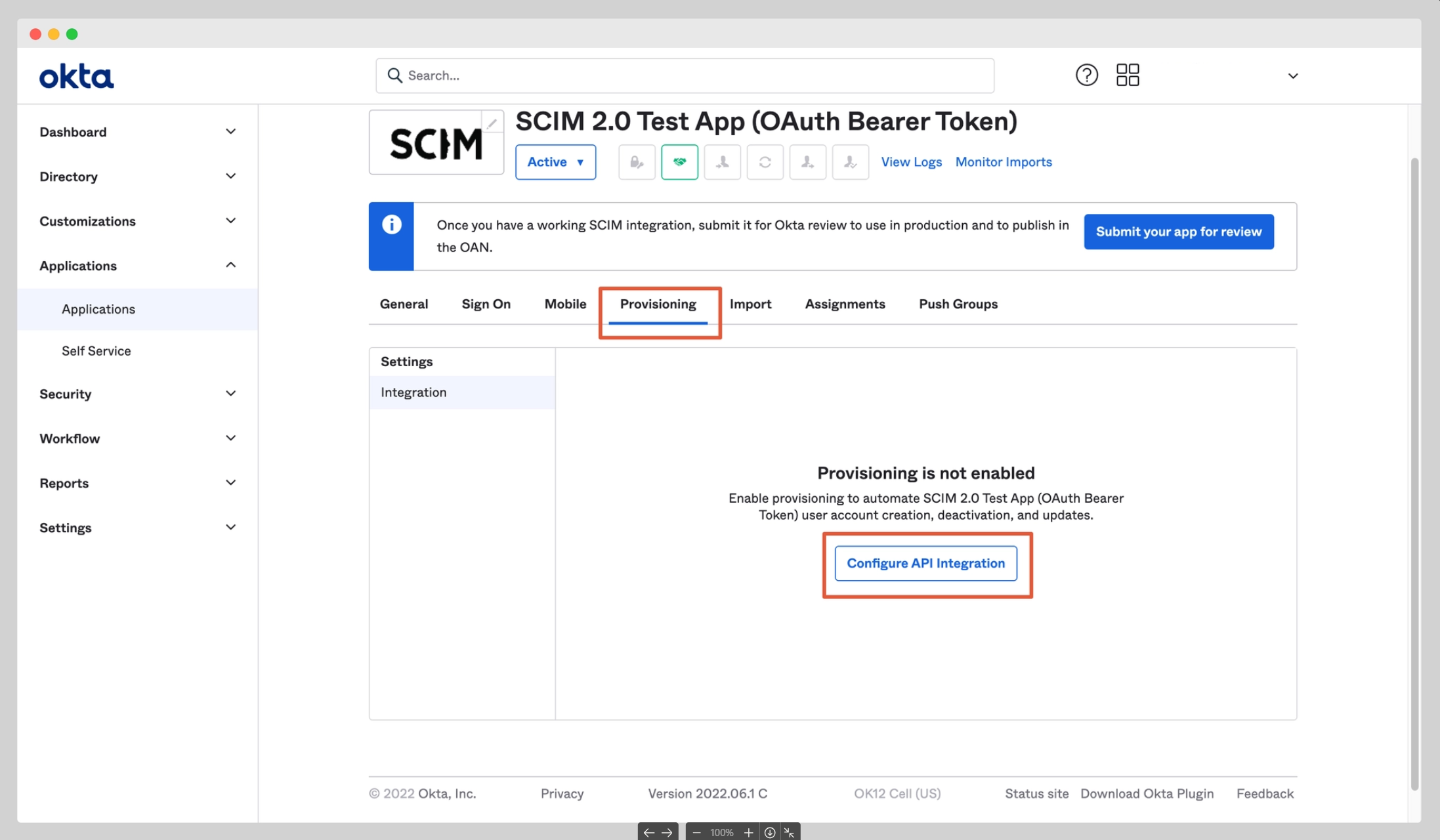 Okta SSO integration
