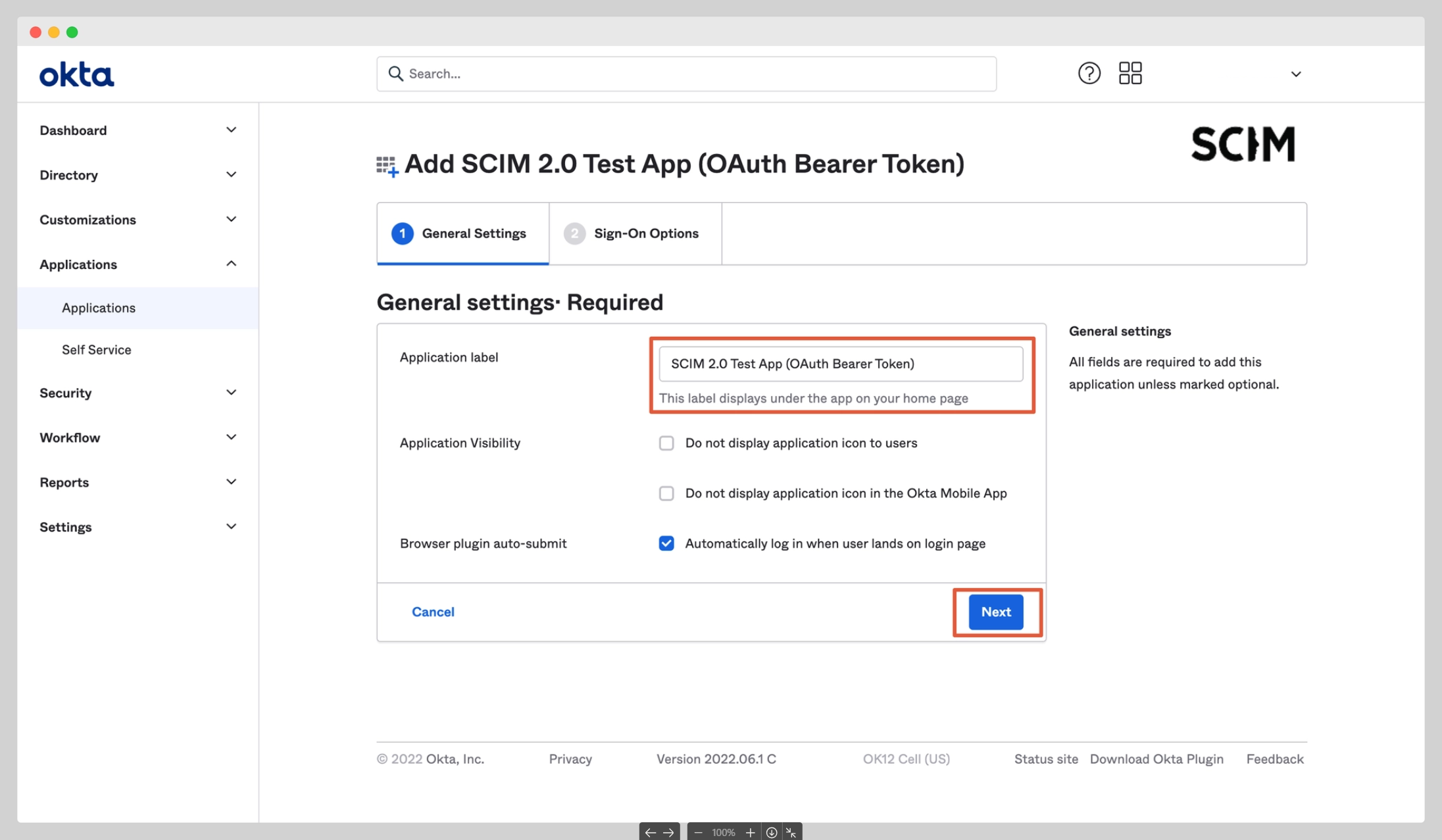 Okta SSO integration