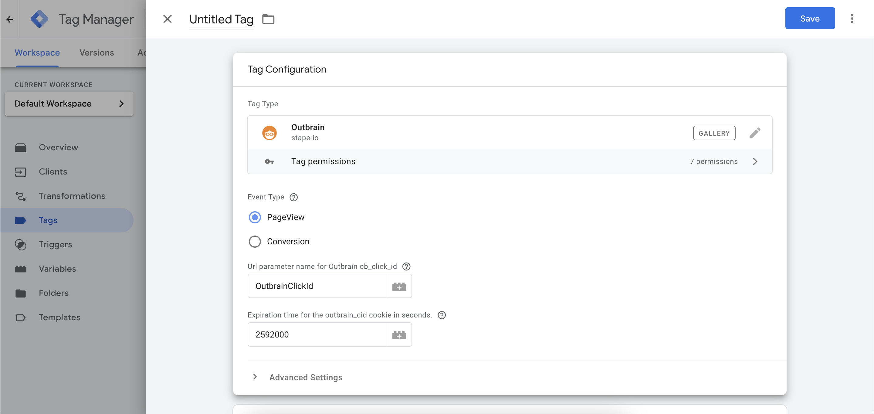 Intégration S2S du PageView