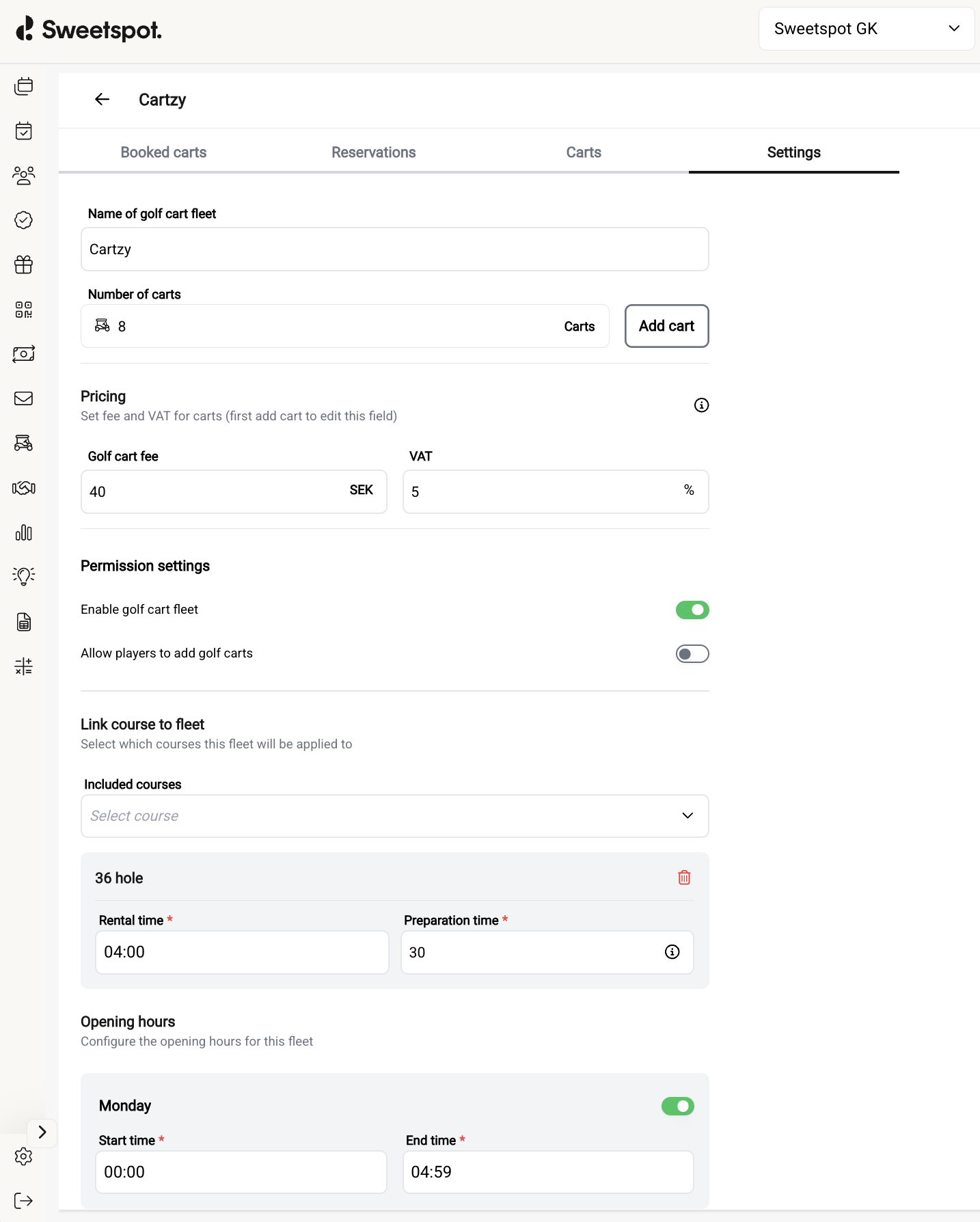 NEW SETTINGS VIEW
