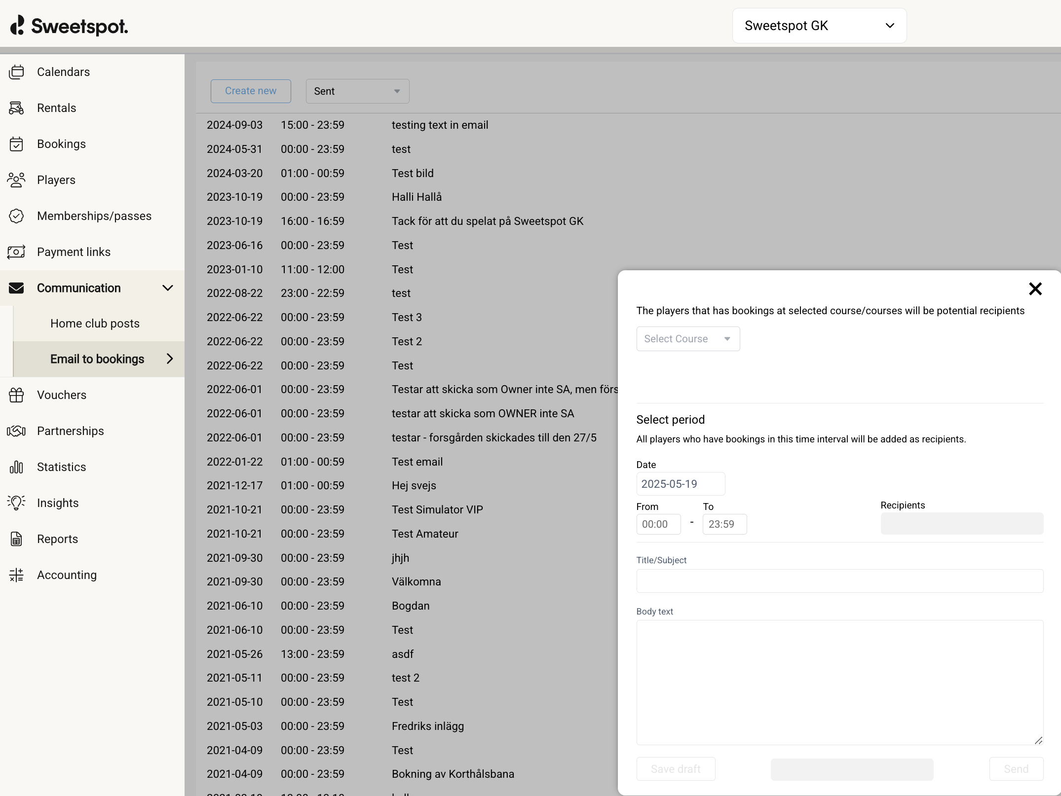 OLD - EMAIL TO BOOKINGS