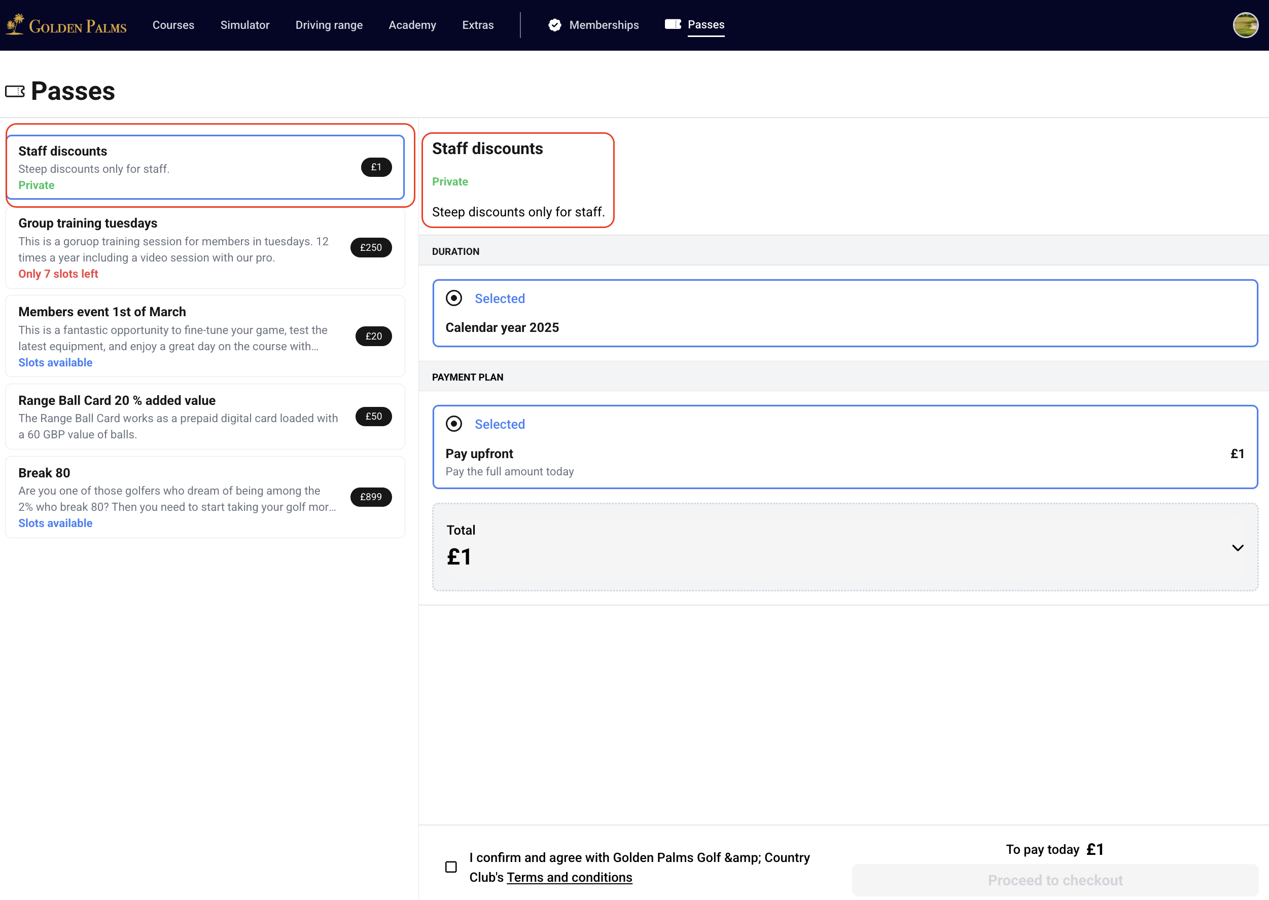 PRIVATE checkout link