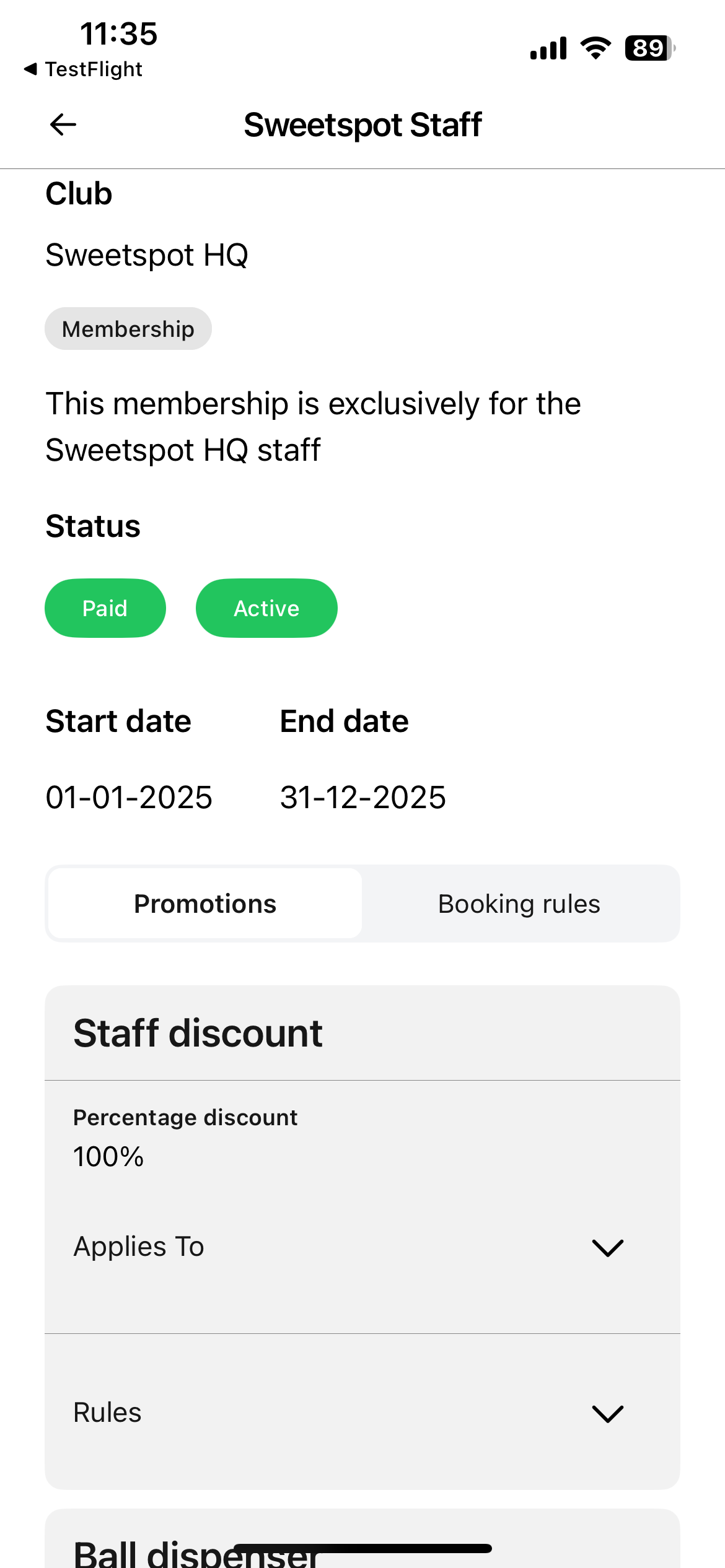 OLD DESIGN FOR MEMBERSHIP & PASS