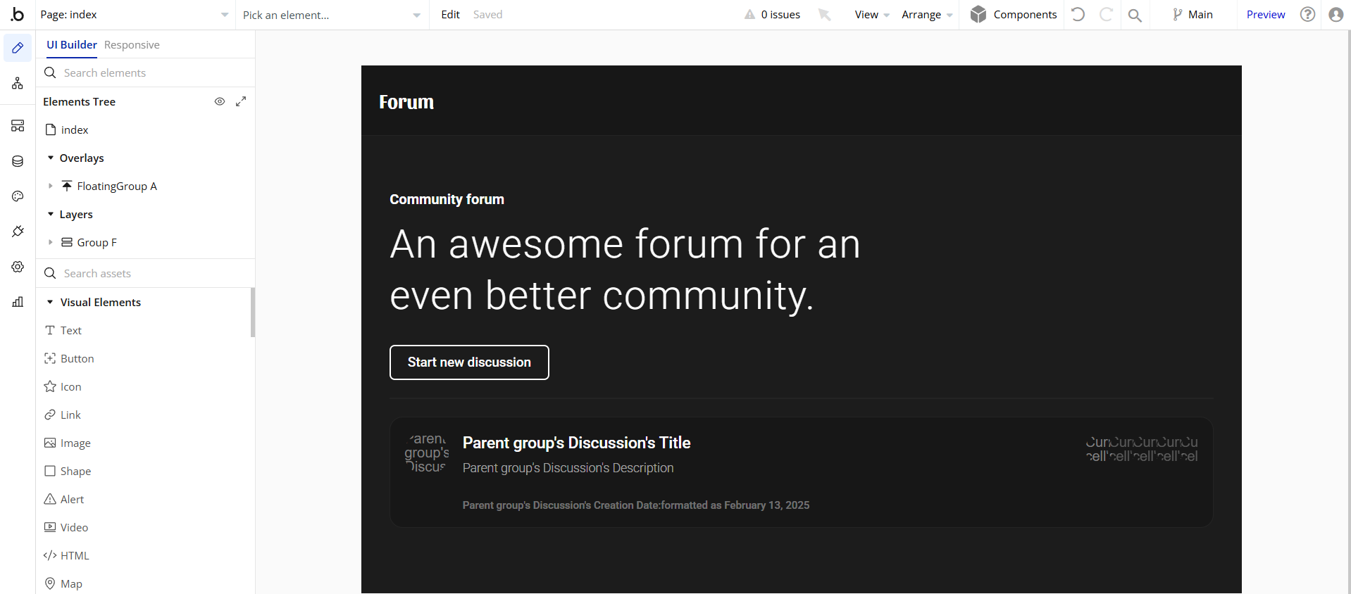 Modern Community Forum