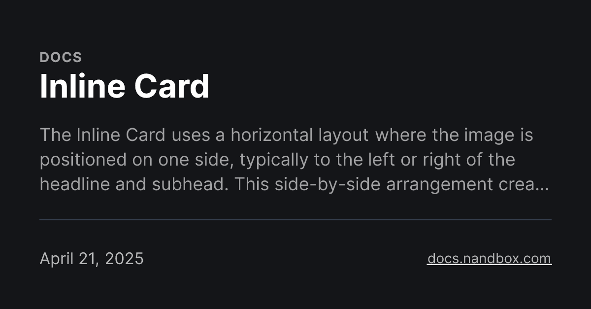 Inline Card