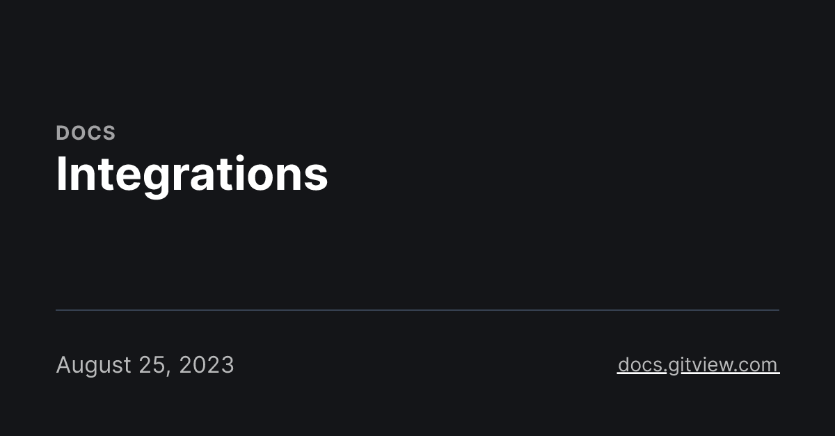 Integrations