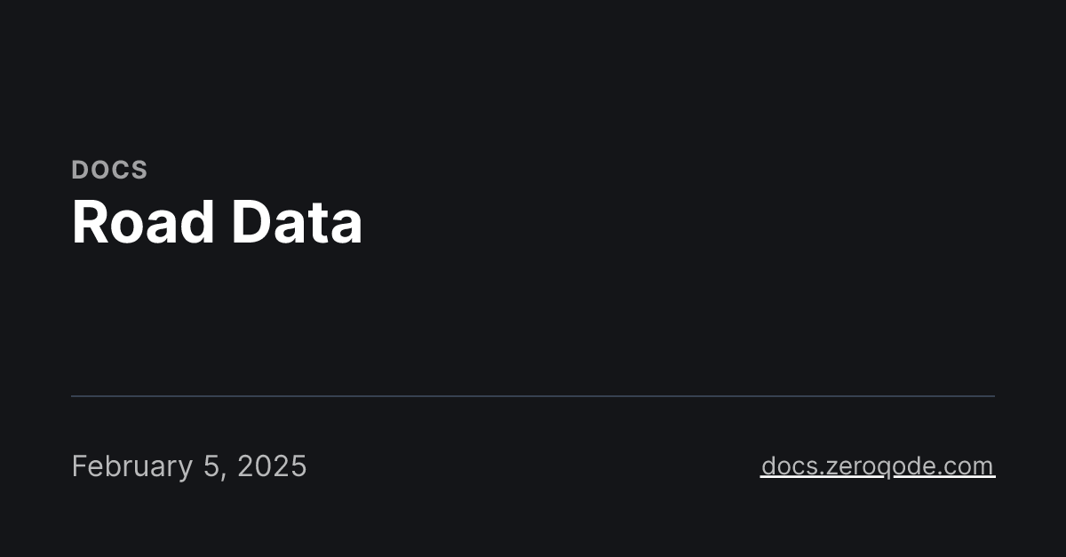 Road Data