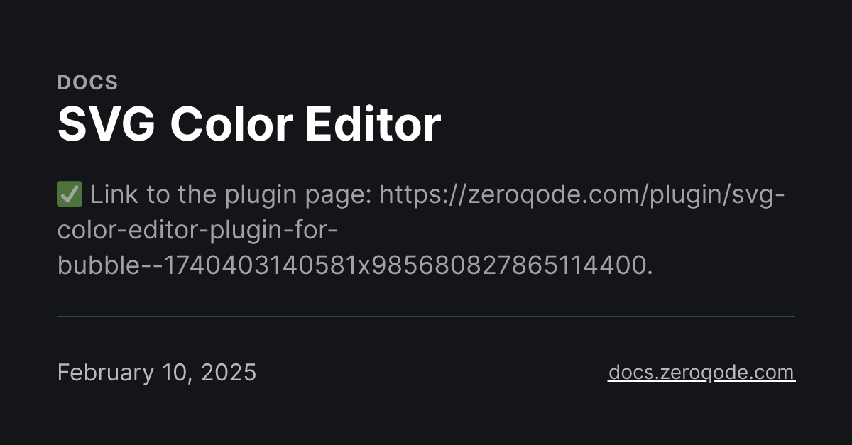 SVG Color Editor