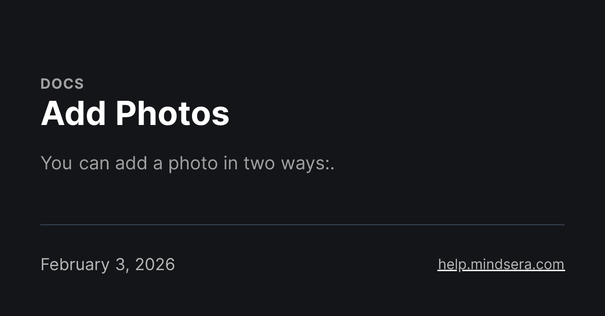 Add Photos
