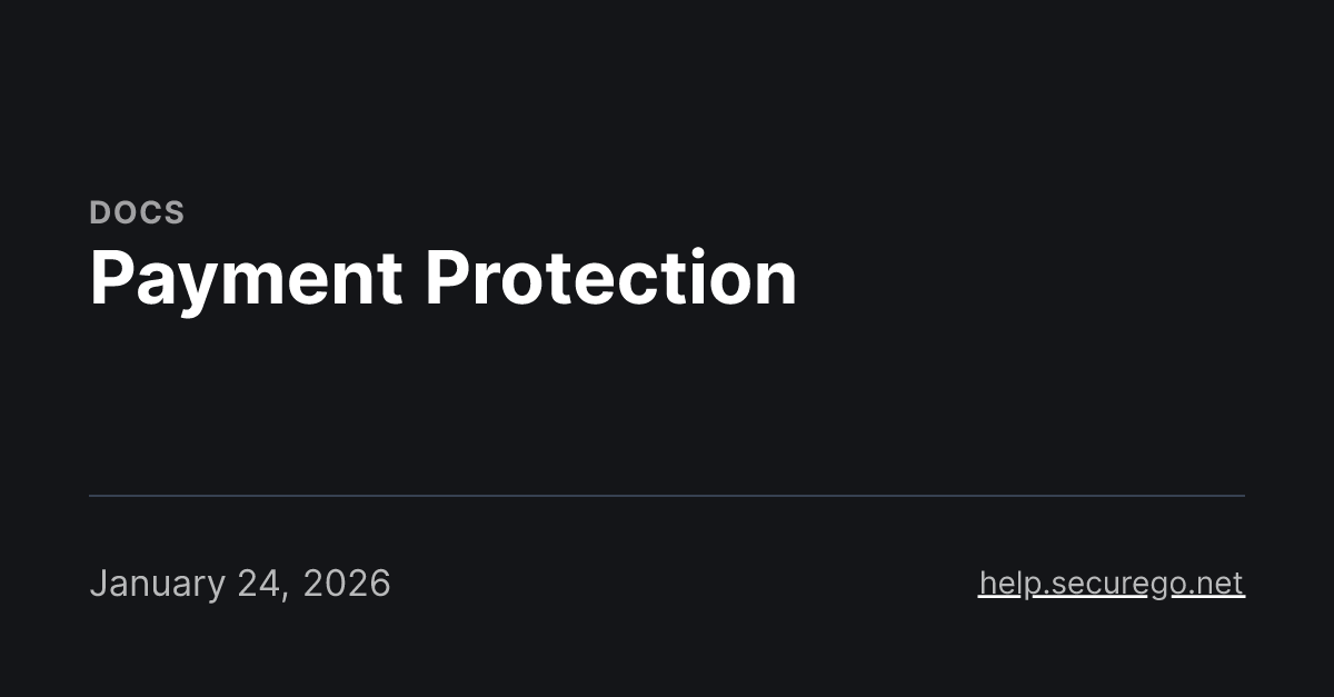 Payment Protection