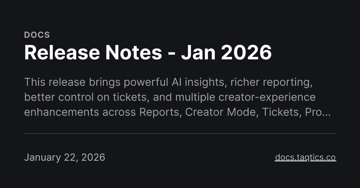 Release Notes - Jan 2026