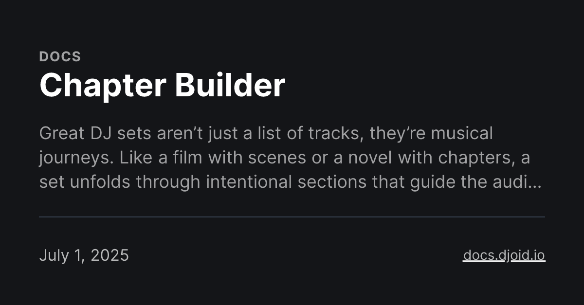 Chapter Builder