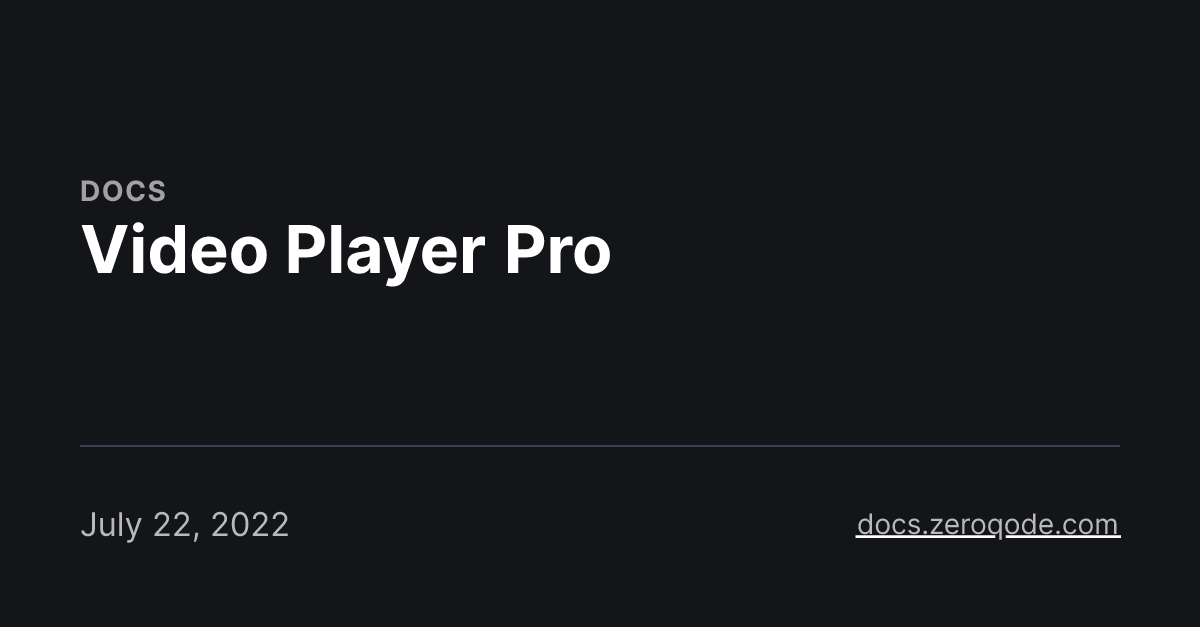 Video Player Pro