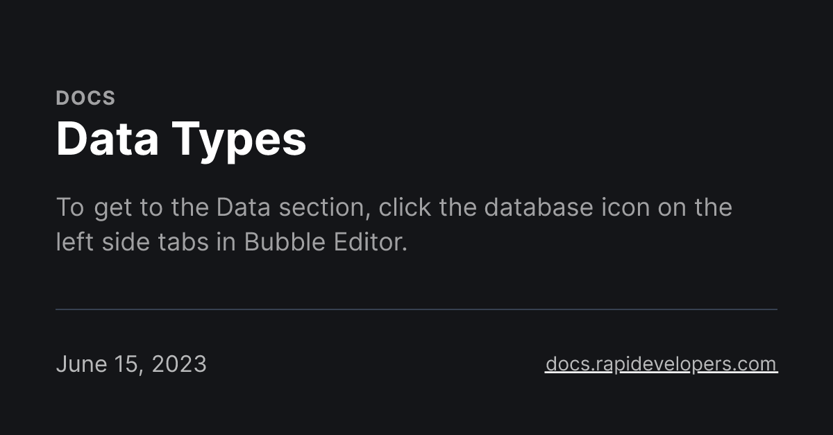 Data Types