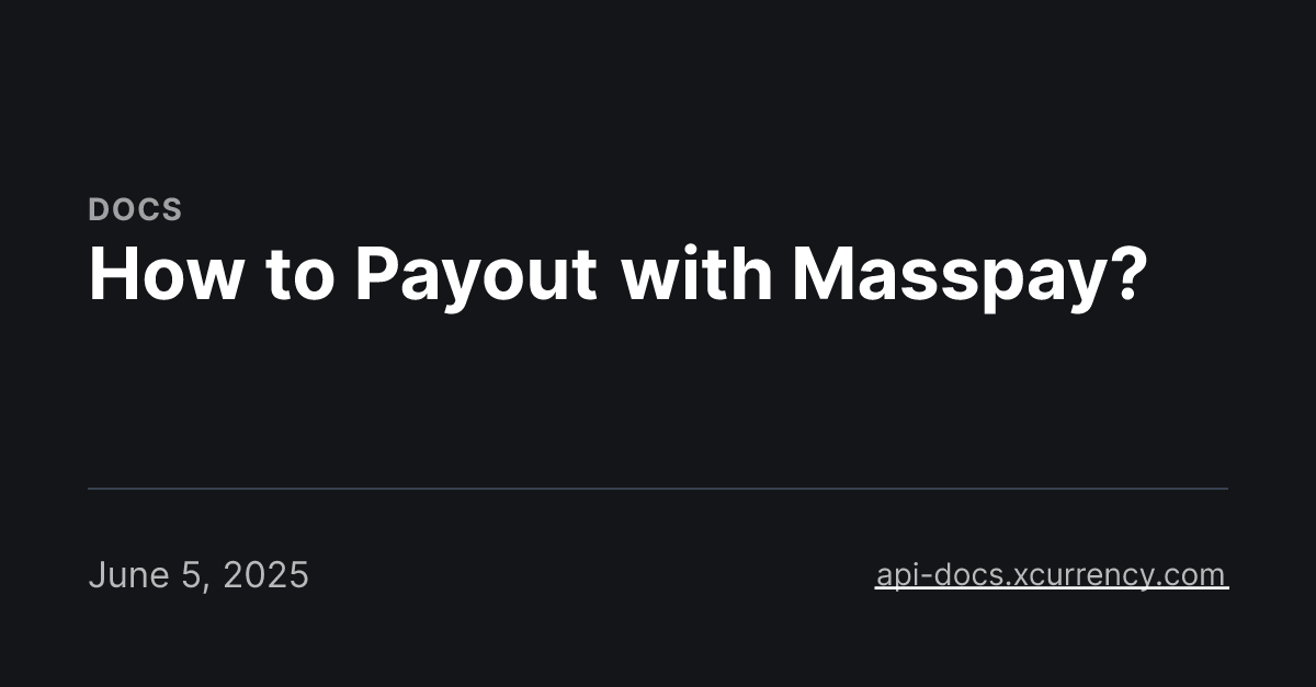 How to Payout with Masspay?