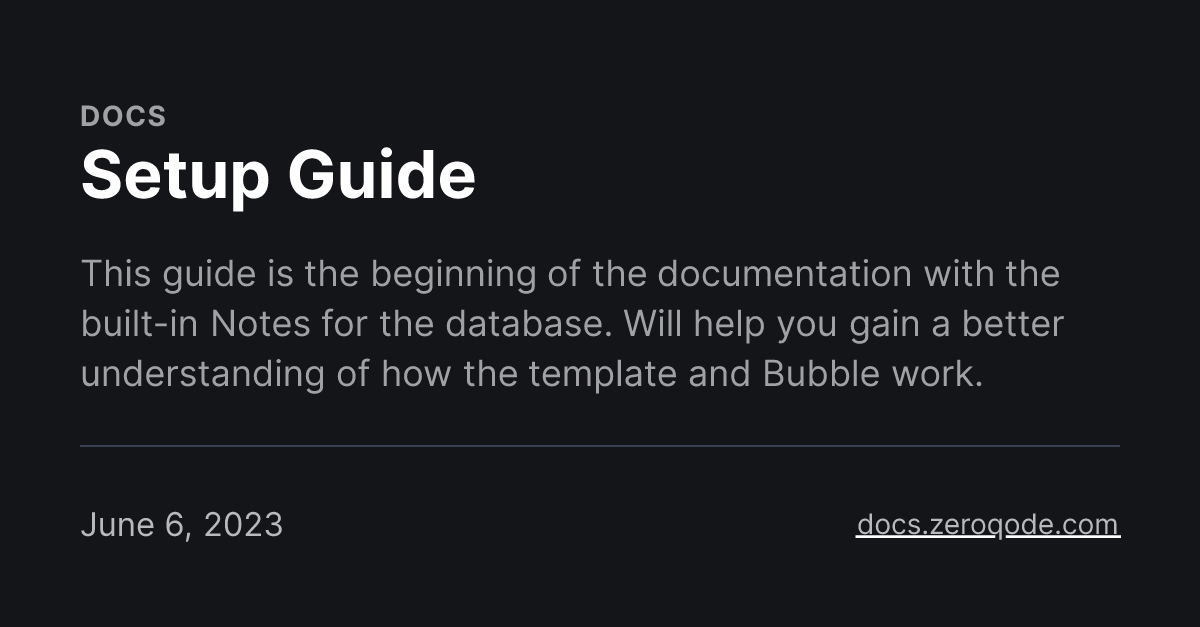 Setup Guide