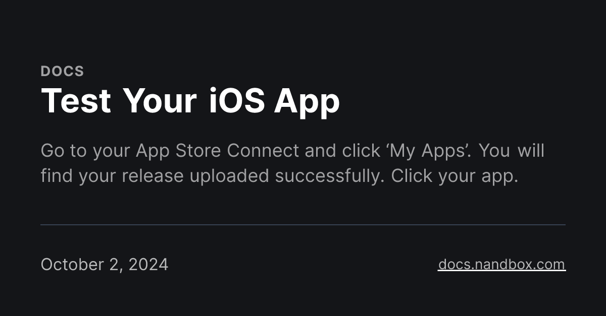 Test Your iOS App