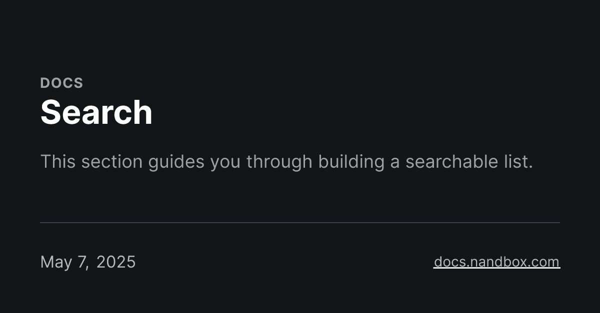 Search