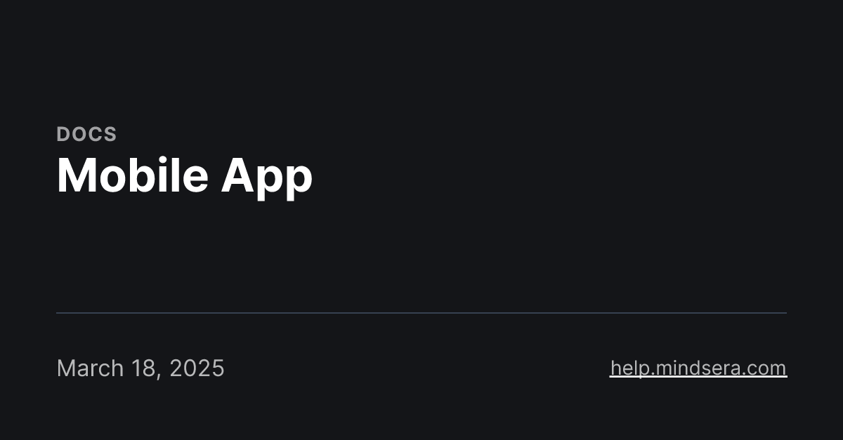 Mobile App
