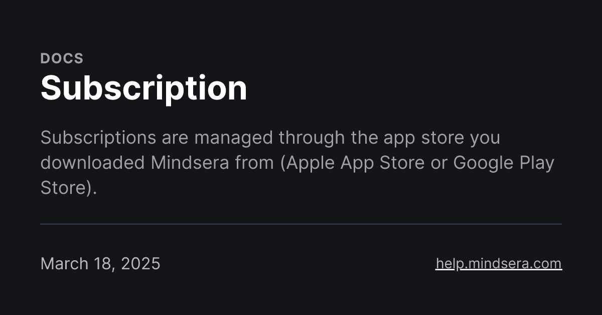 Subscription