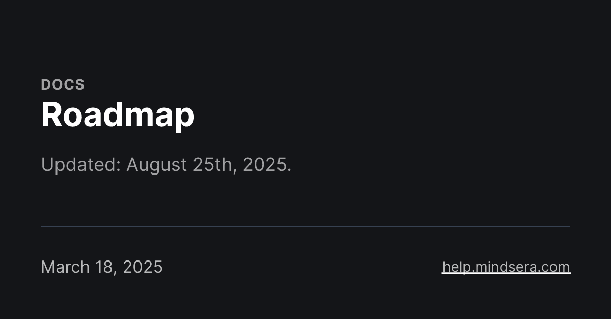 Roadmap