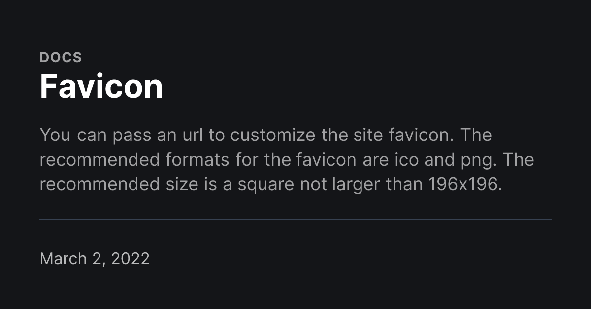 Favicon