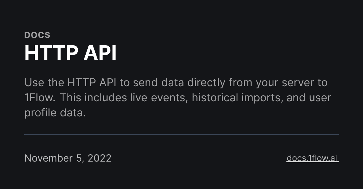 HTTP API