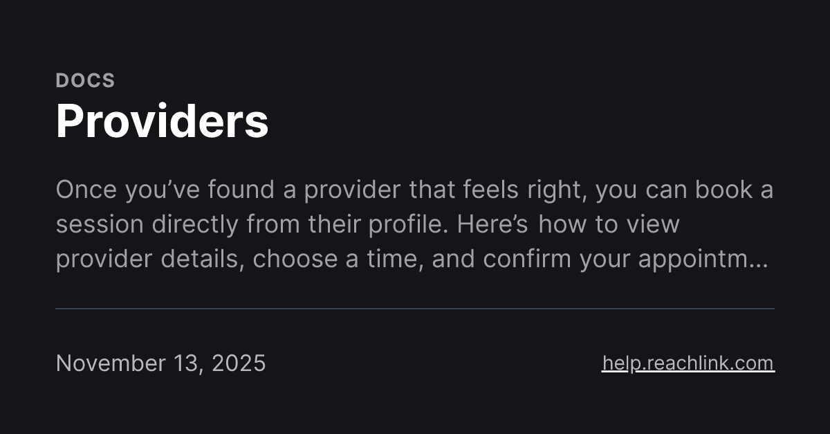 Providers