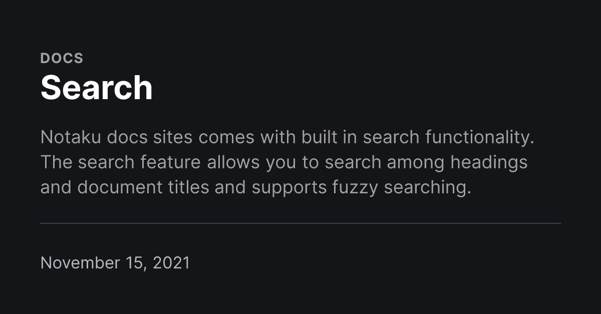 Search