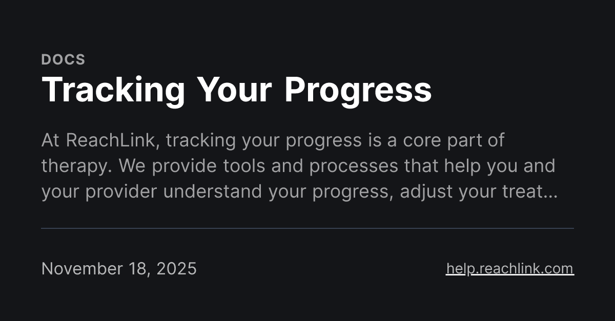 Tracking Your Progress